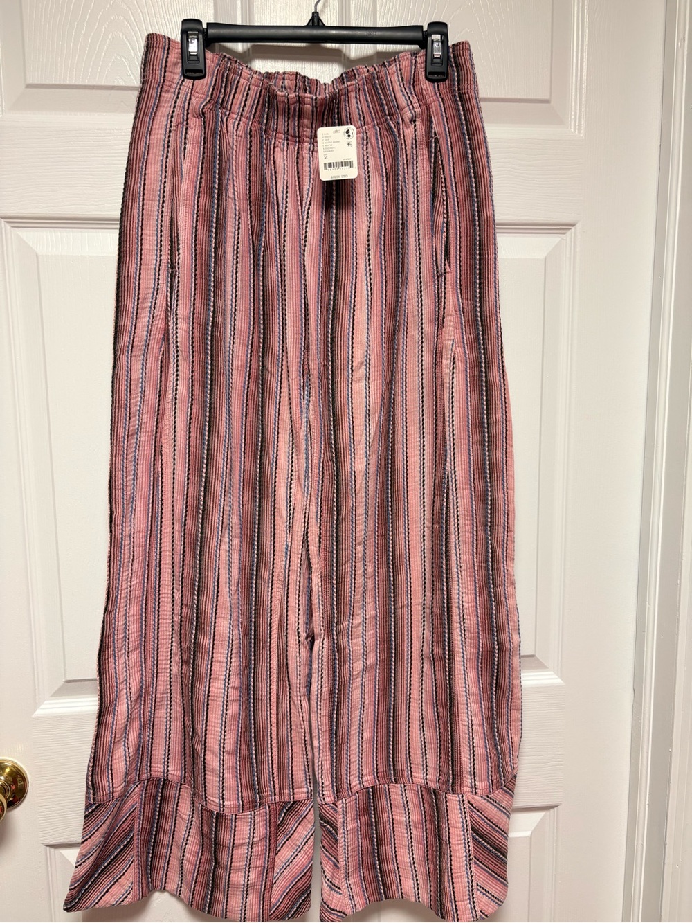 NWT Free People Day's End Striped Pull-On Pants